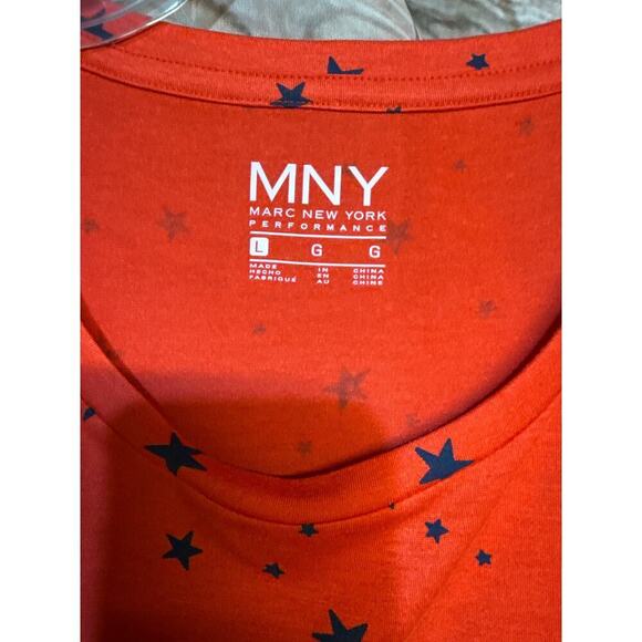 MNY MARC NEW YORK star shirt size L large - Picture 3 of 5